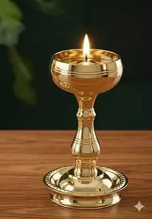 Giftonia Pure Brass Udupi Nanda Bowl Diya,200g-Main image