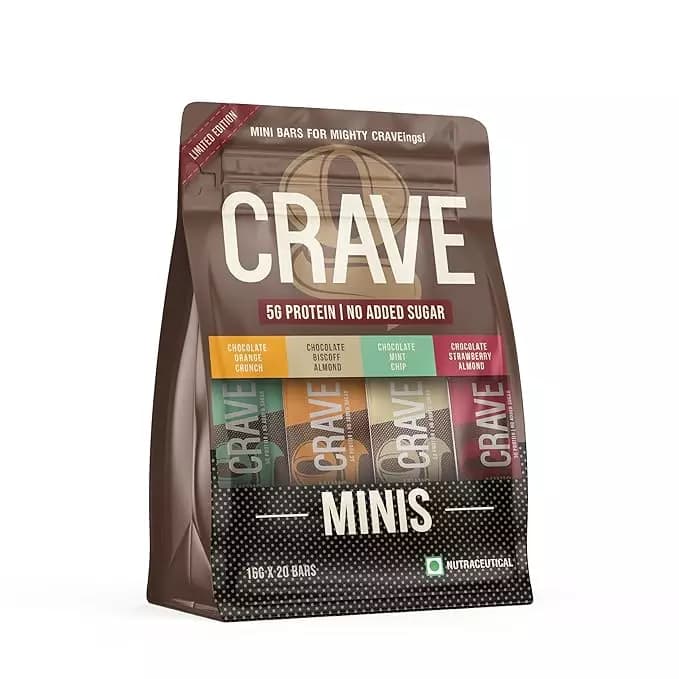 Green Protein Crave Minis Limited Edition Assorted Bars,320g-Main image