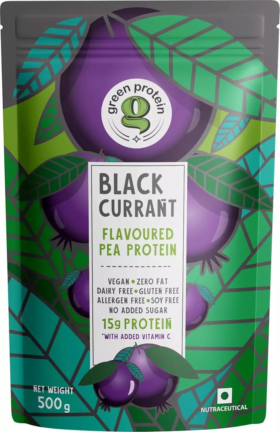 Green Protein Plant Protein Isolate Powder, Black Currant-Main Image
