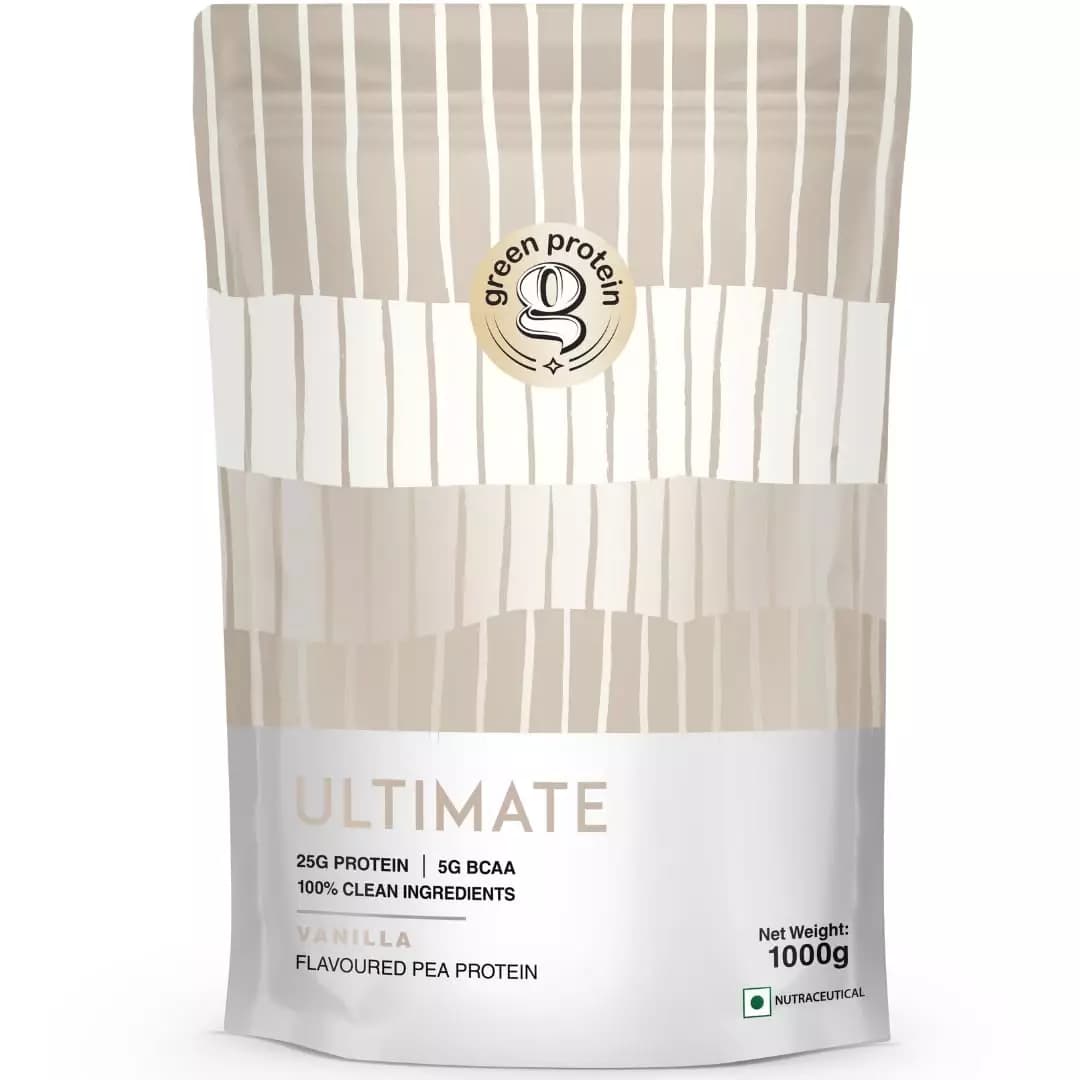 Green Protein Ultimate Plant Protein Isolate Powder Vanilla,1kg-Main image