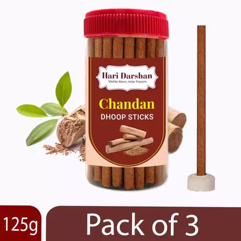 Hari Darshan Chandan less Dhoop Sticks,125g-Main image