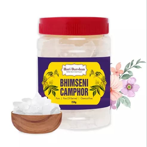 Hari Darshan Pure Bhimseni Camphor Pure Kapur Crystals,250g-Main image