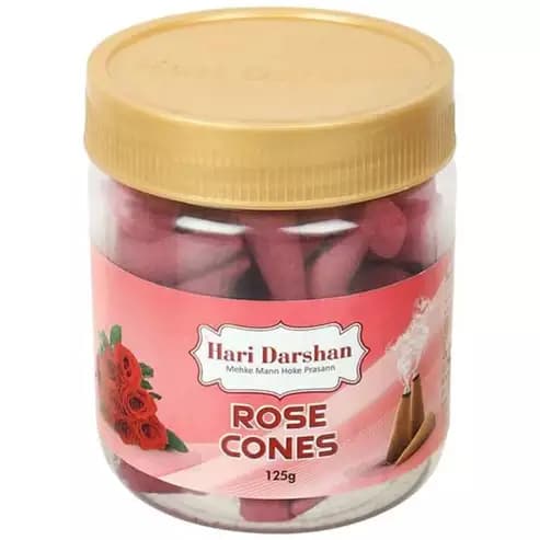 Hari Darshan Rose Dhoop Cones,125g-Main image