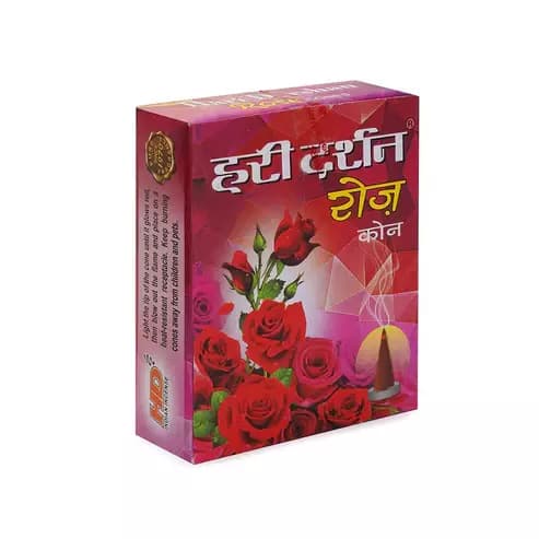 Hari Darshan Rose Dry Dhoop Cones,125g-Main image