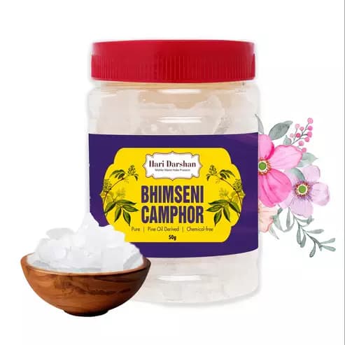 Hari Darshan bhimseni camphor Pure Kapur Crystals,50g-Main image
