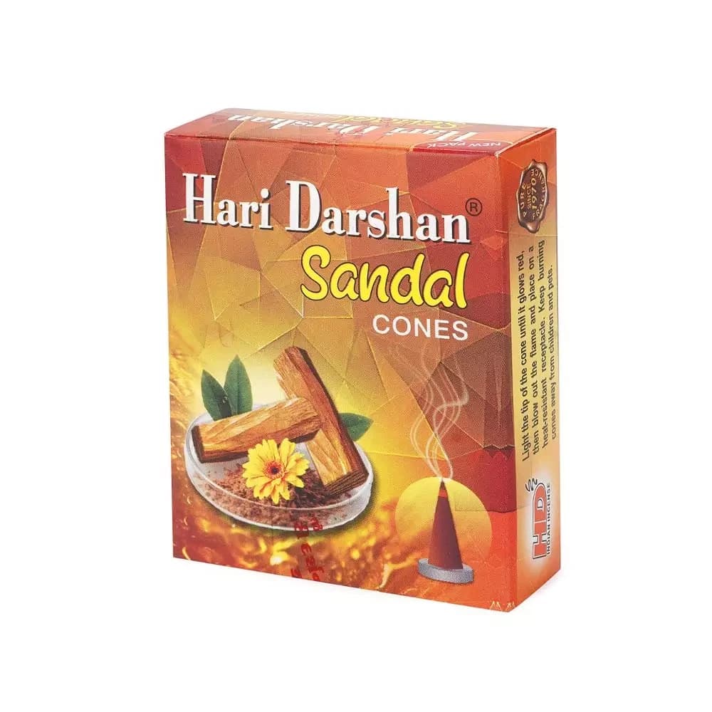 Hari Darshan Sandal Dry Dhoop Cones — 125 g