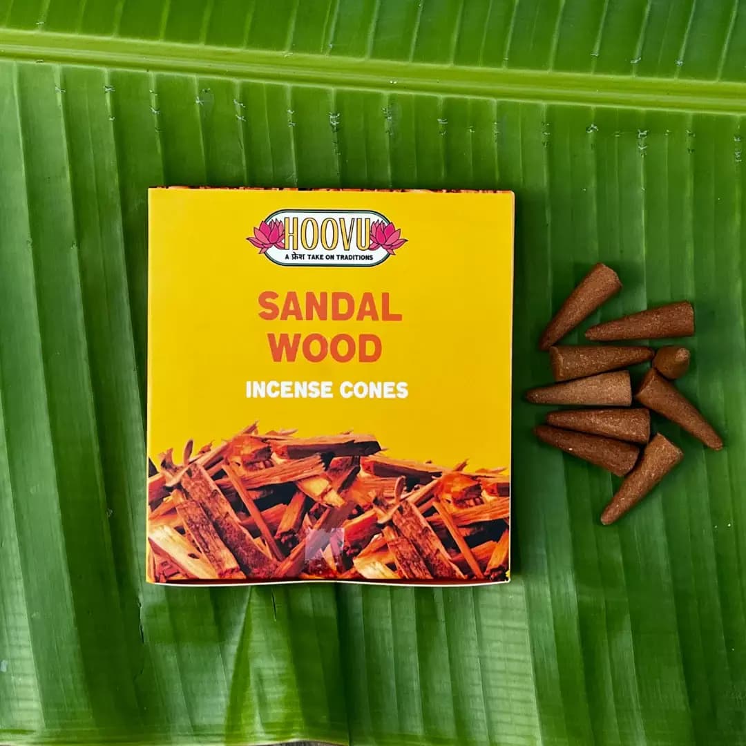 Hoovu Sandalwood Dhoop Cones,90g-Main image