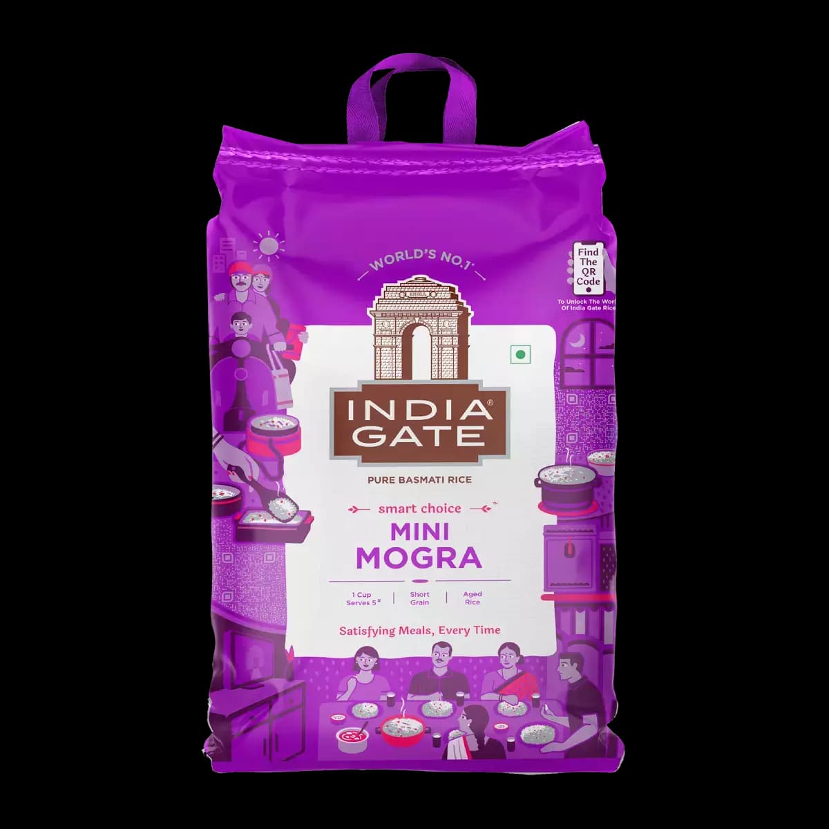 India Gate Mini Mogra I Basmati Rice, 5Kg-Main image