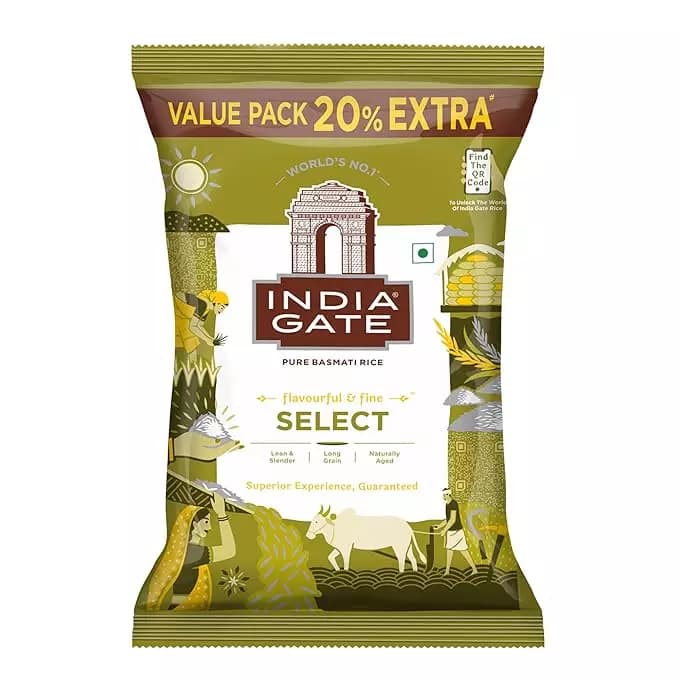 India Gate Select Basmati Rice, 1.2Kg-Main image