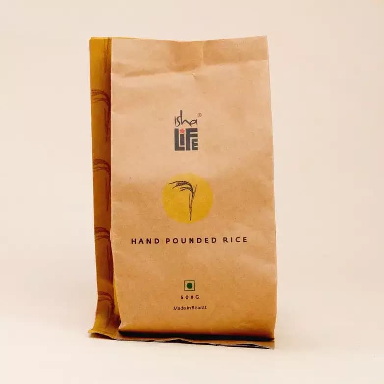 Isha Life Hand Pounded Rice, 500g-Main image