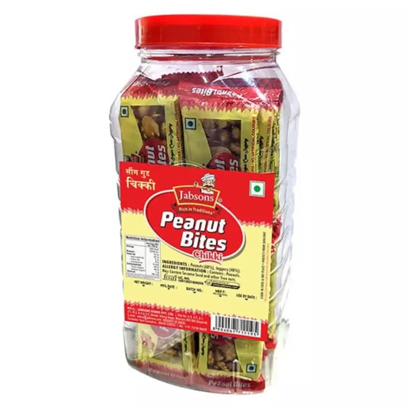 Jabsons Peanut Gud Chikki Jar, 450g-Main image