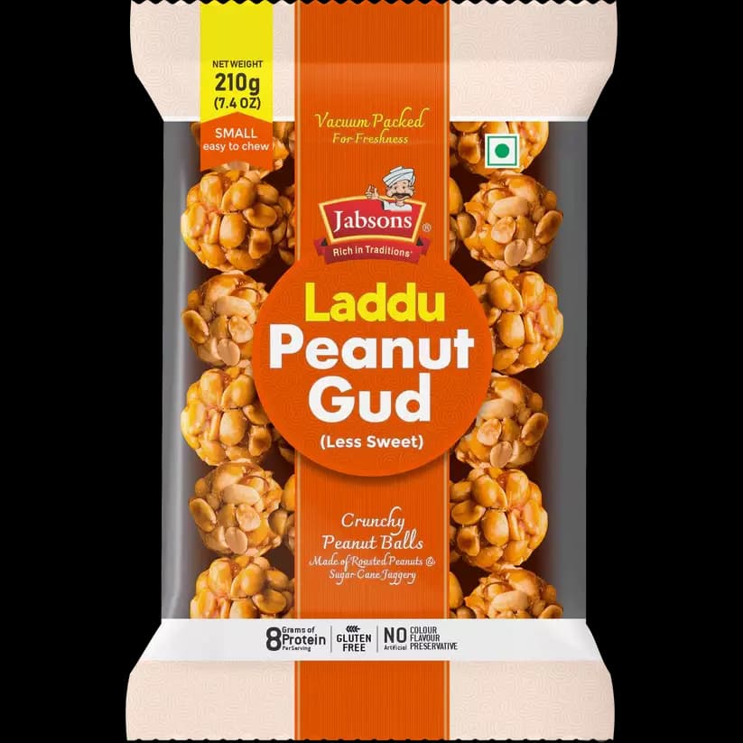 Jabsons Peanut Laddu Chikki, 210g-Main image