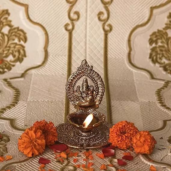 Klassic Ganesha Idol Oil Lamp Diya,150g-Main image