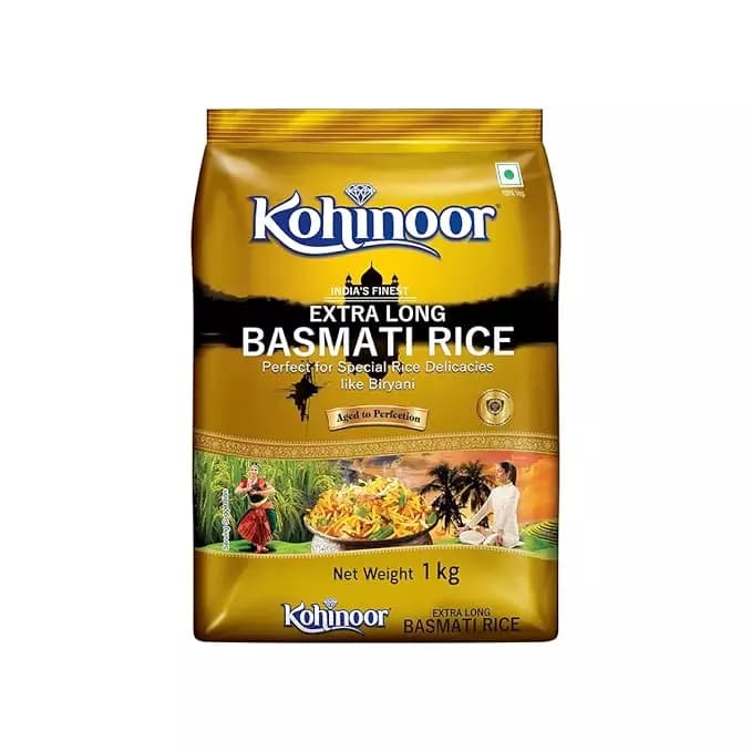 Kohinoor Extra Long Gold Basmati Rice, 1Kg-Main image