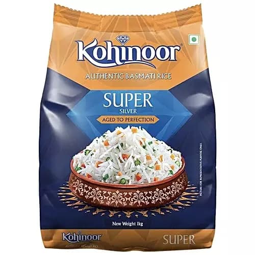 Kohinoor Super Silver Basmati Rice, 1Kg-Main image