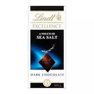 Lindt Excellence Sea Salt Dark Chocolate Bar,100g-Main image