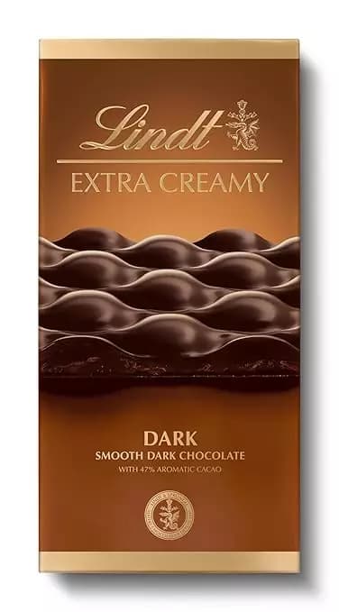 Lindt Extra Creamy Smooth Dark Chocolate Bar,80g-Main image