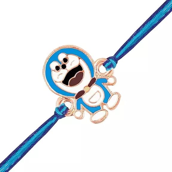 Mahi Rose Gold Hattori Plated Cartoon Rakhi,100g-Main image