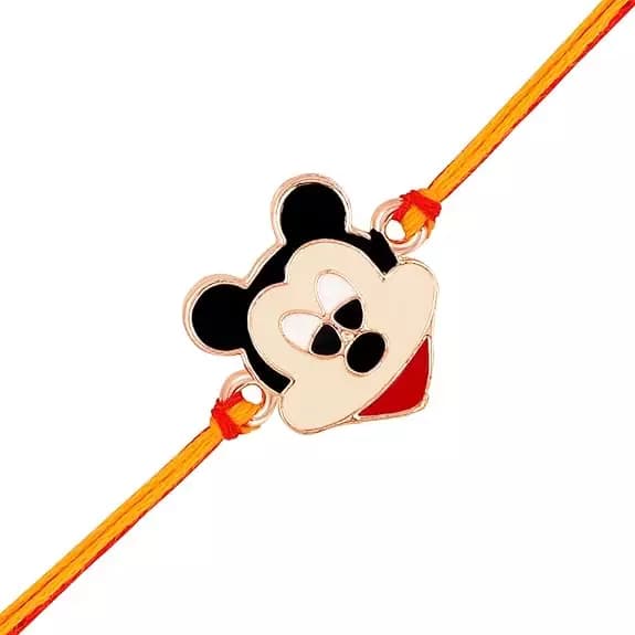 Mahi Rose Gold Mikimos Plated Cartoon Rakhi,100g-Main image