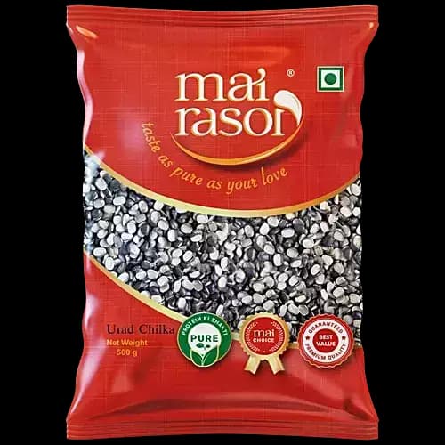 Mai Rasoi Black kali urad Dal, 500g-Main image.Mai Rasoi Black kali urad Dal, 500g-manufaturing Details.