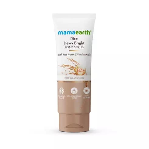 Mamaearth Mamaearth Rice Dewy Bright Foam Scrub-Main image