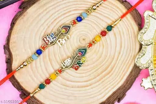 Meesho Morpankh Meenakari Rakhi,150g-Main image