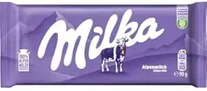 Milka Alpine Milk Chocolate Bar,90g-Main image