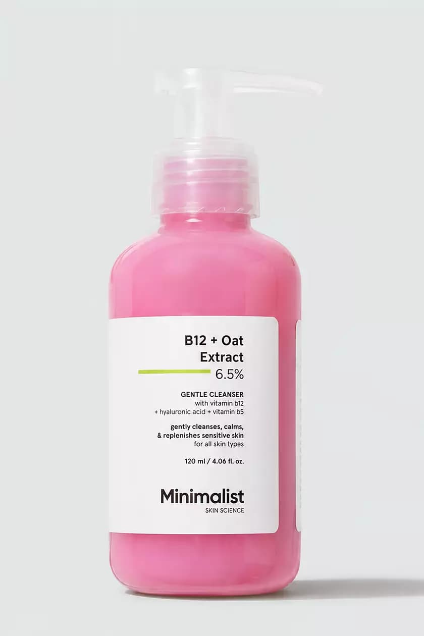 Minimalist B12 + Oat Extract 6.5 Gentle Cleanser,120ml-Main image