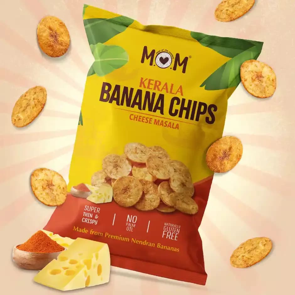 Mom Kerala Banana Chips Cheese Masala,75g-Main image