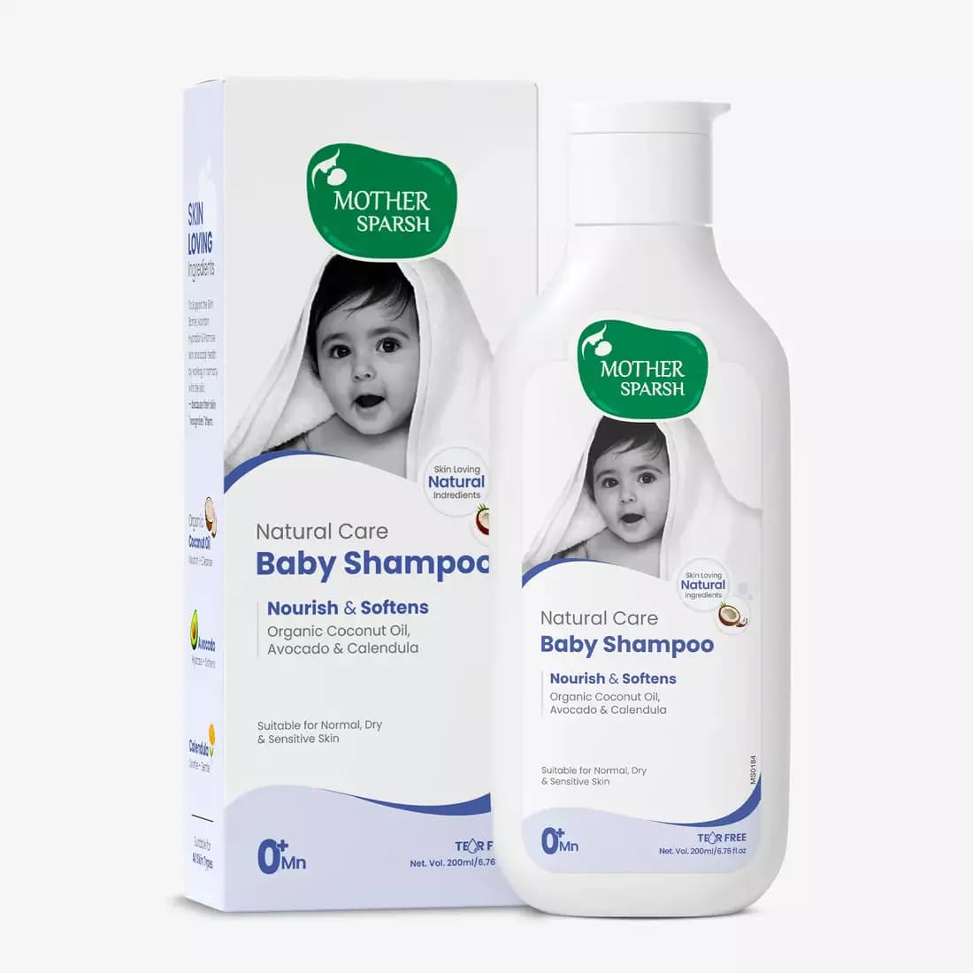 Mother Sparsh Natural Care Baby Shampoo,200ml-Main image