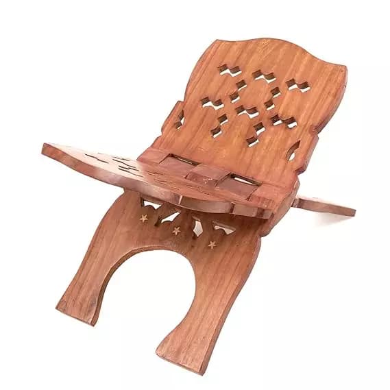 Naayaab Craft Handmade & Handcraft Sheesham Wooden Book Holder Display Stand — 532 g
