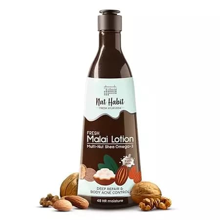 Nat Habit Multi-Nut Shea Omega-3 Fresh Malai Lotion-Main image