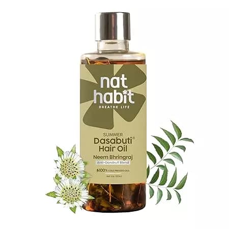 Nat Habit Neem Bhringraj Hair Oil,100ml-Main image