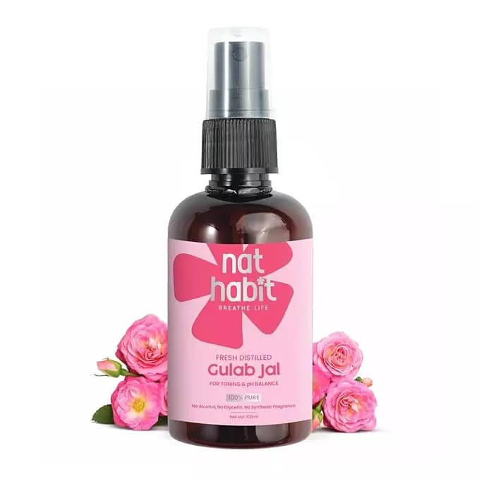 Nat Habit Pure Distilled Gulab Jal,100ml-Main image