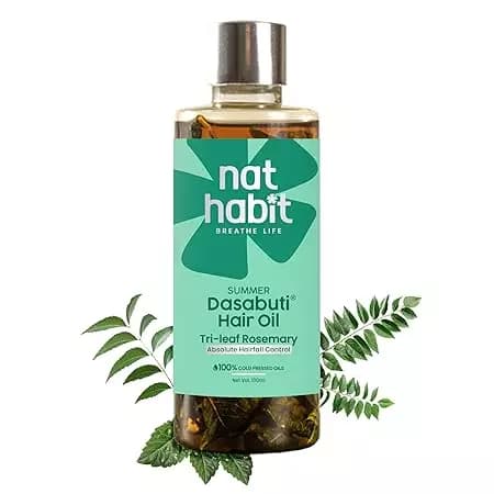 Nat Habit Tri-Leaf Rosemary Hair Oil For Men,100ml-Main image