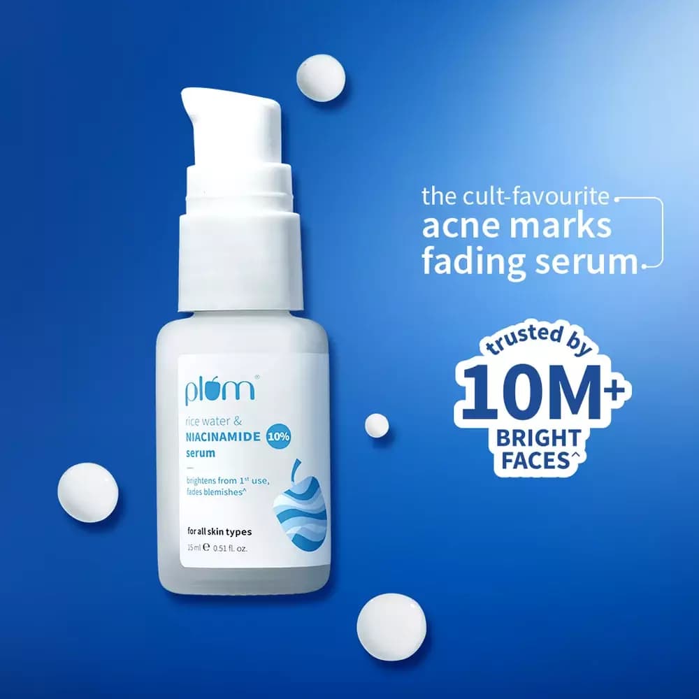 Niacinamide & Rice Water Brightening Face Serum For Clear & Bright Skin, 15 ml-Main Image