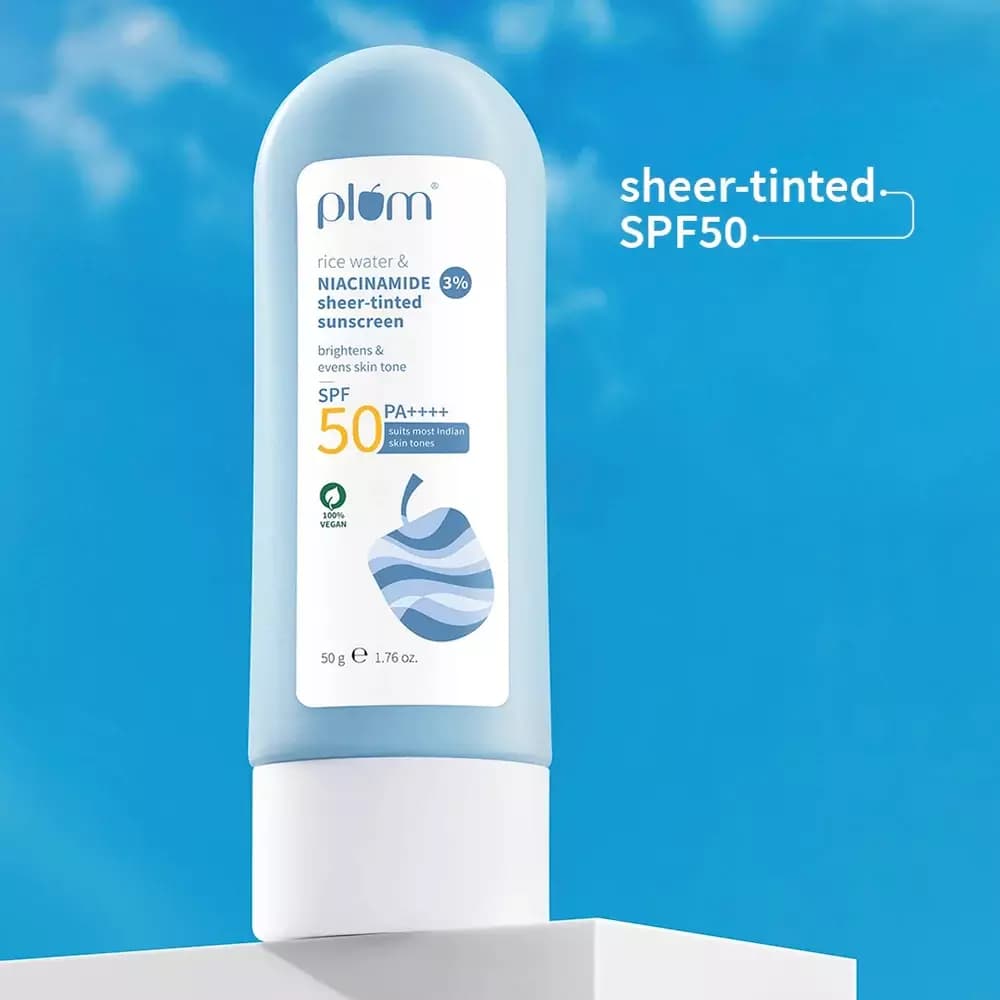Niacinamide & Rice Water SPF 50 Sheer-Tinted Sunscreen-Main Image