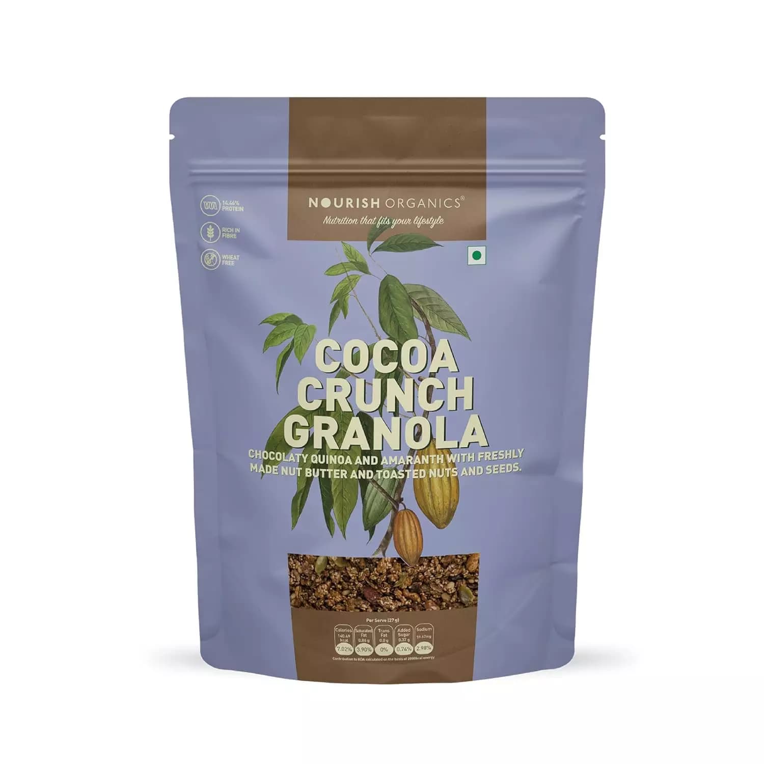 Nourish Organic Cocoa Crunch Granola,270g-Main image