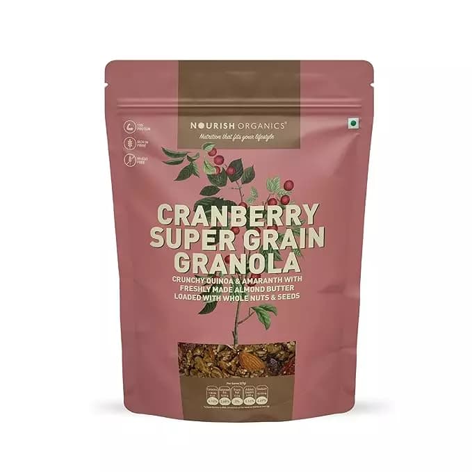 Nourish Organic Cranberry Supergrain Granola,270g-Main image