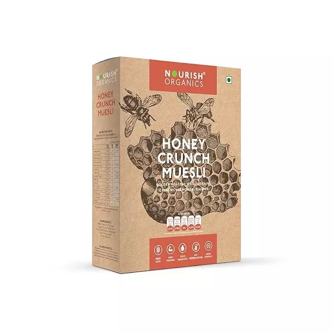 Nourish Organic Honey Crunch Muesli,300g-Main image