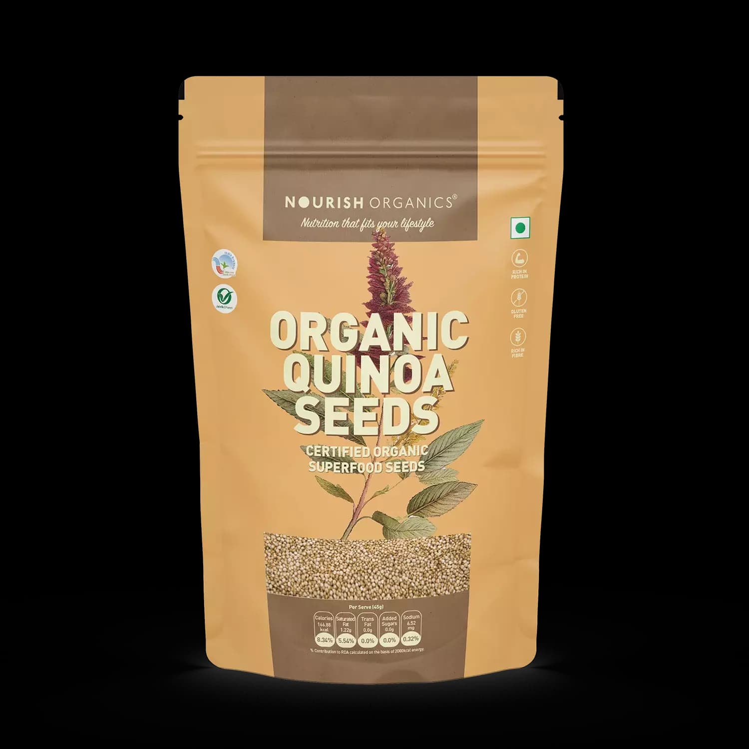 Nourish Organic Organic Quinoa Seeds,500g-Main image