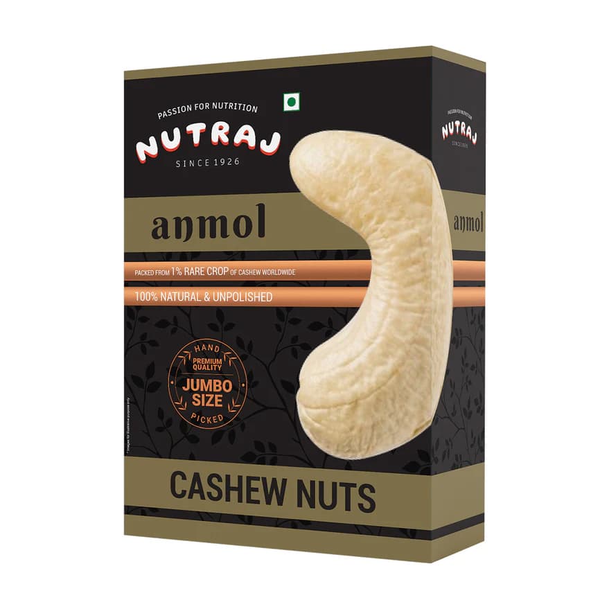 Nutraj Anmol Jumbo Size Cashew, 500 g-Main Image