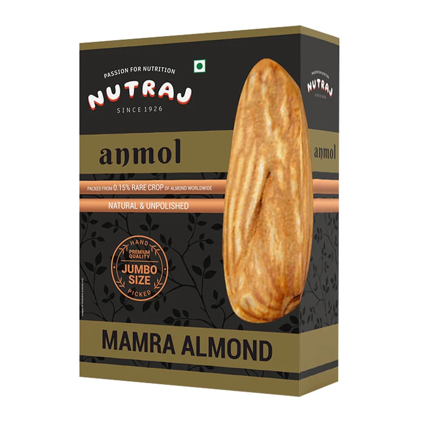 Nutraj Anmol Jumbo Size Mamra Almonds, 500 g-Main Image
