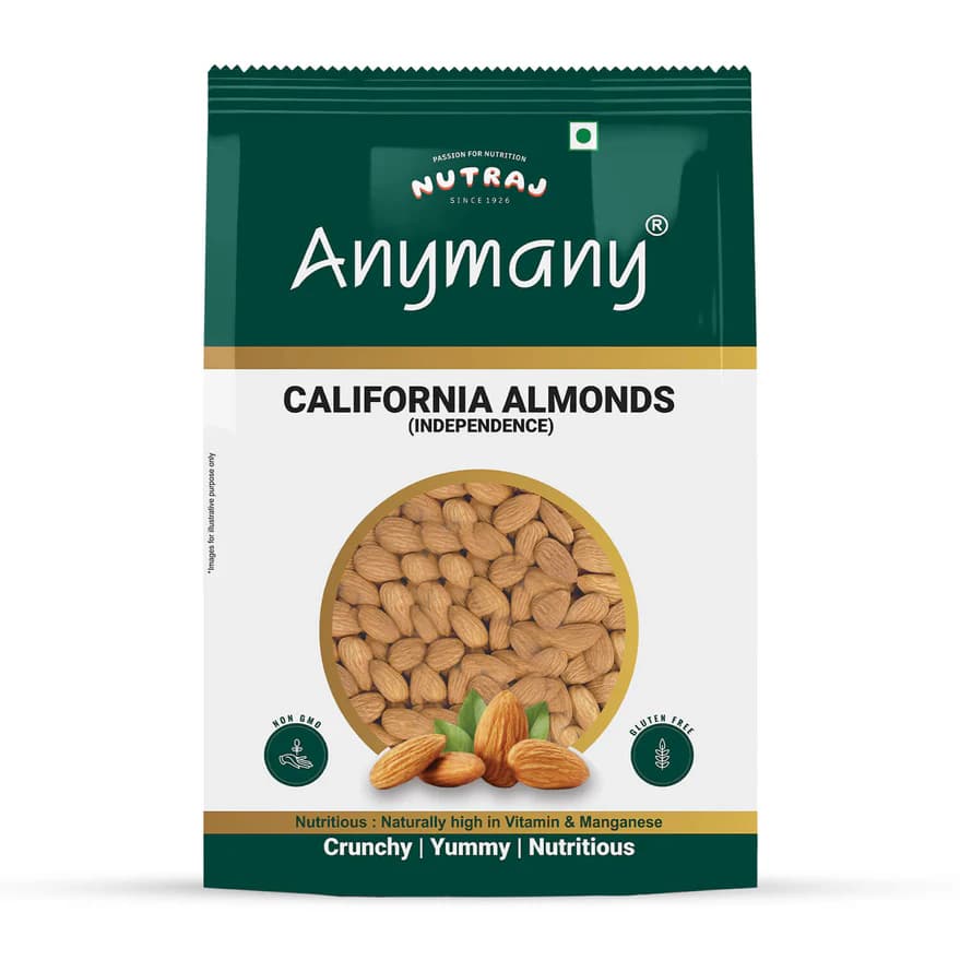 Nutraj Anymany Californian Almonds Badam, 1 Kg-Main Image
