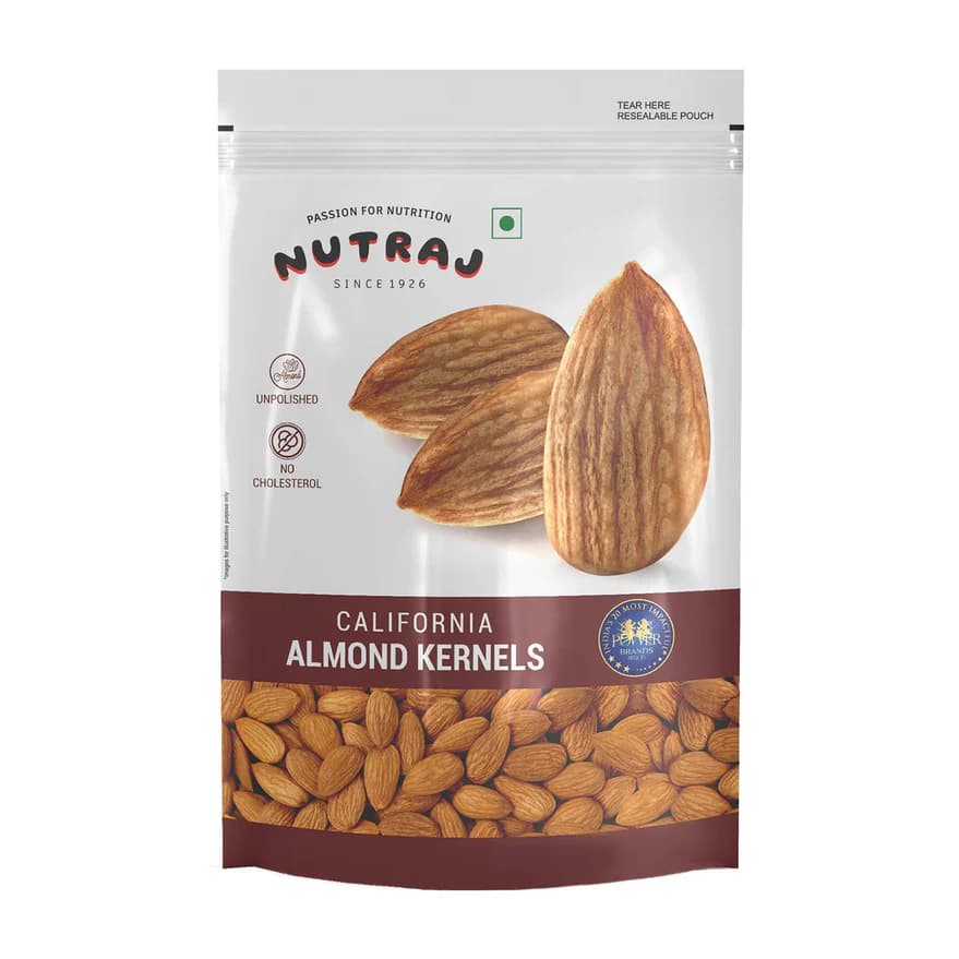 Nutraj Premium California Almonds Badam, 250 g-Main Image