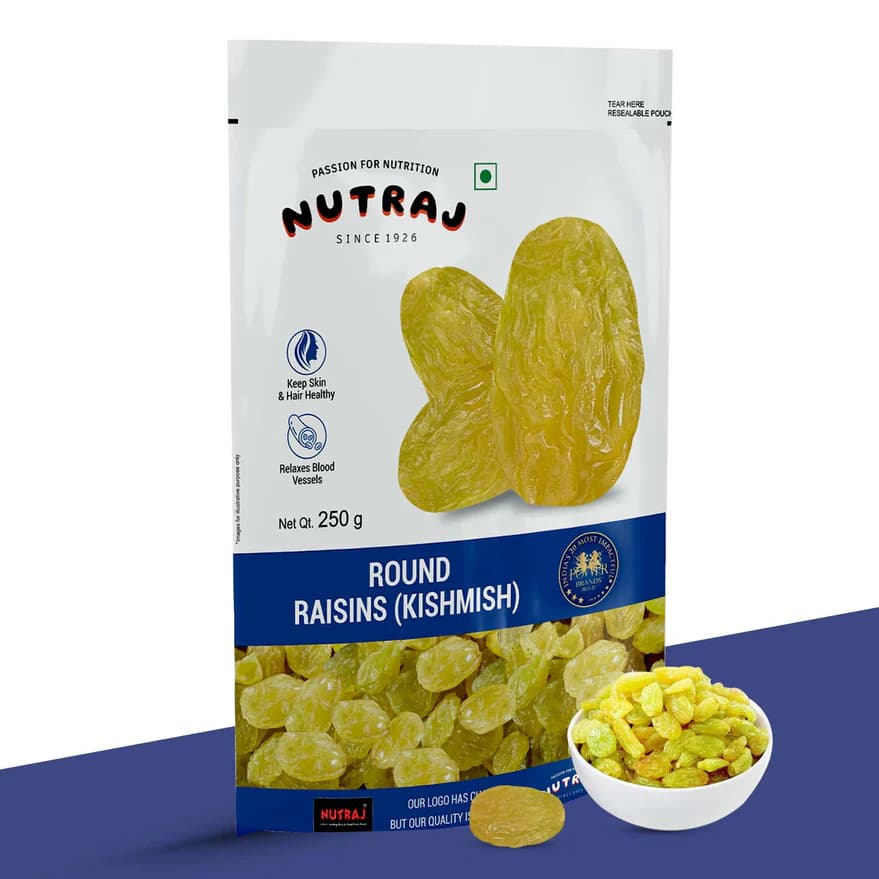 Nutraj Round Raisins, 250 g-Main Image