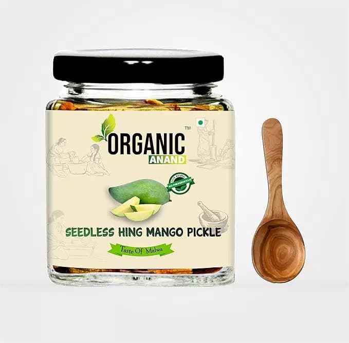 Organic Anand Hing Aam Ka Achar - Seedless & Oil Free, 250g-Main image