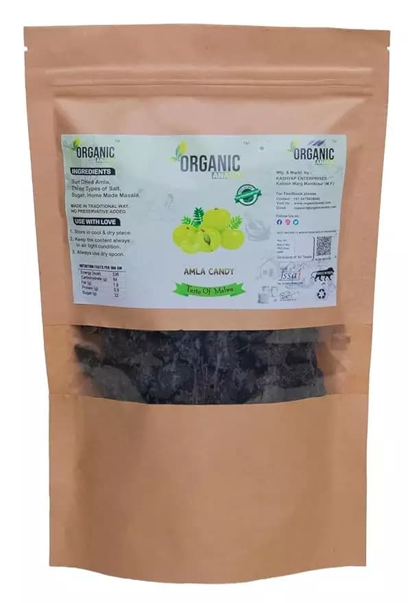 Organic Anand Homemade Amla Candy – Preservative, 200g-Main image