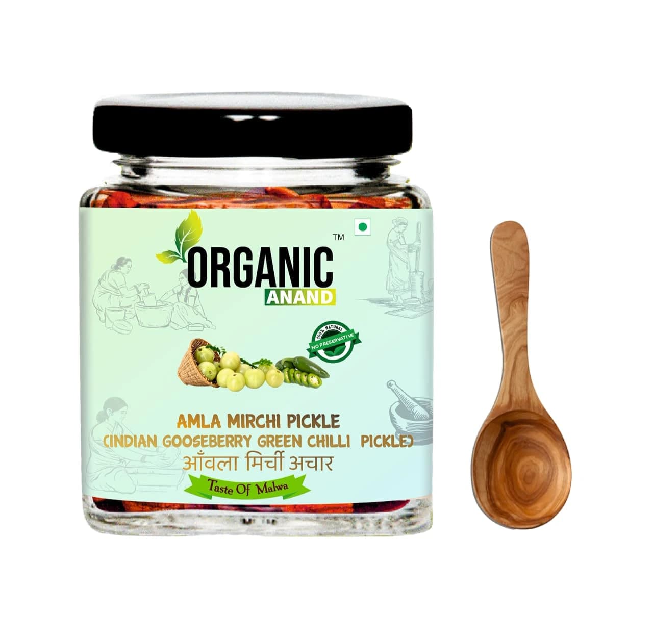 Organic Anand Homemade Amla Mirchi Pickle — 250 g