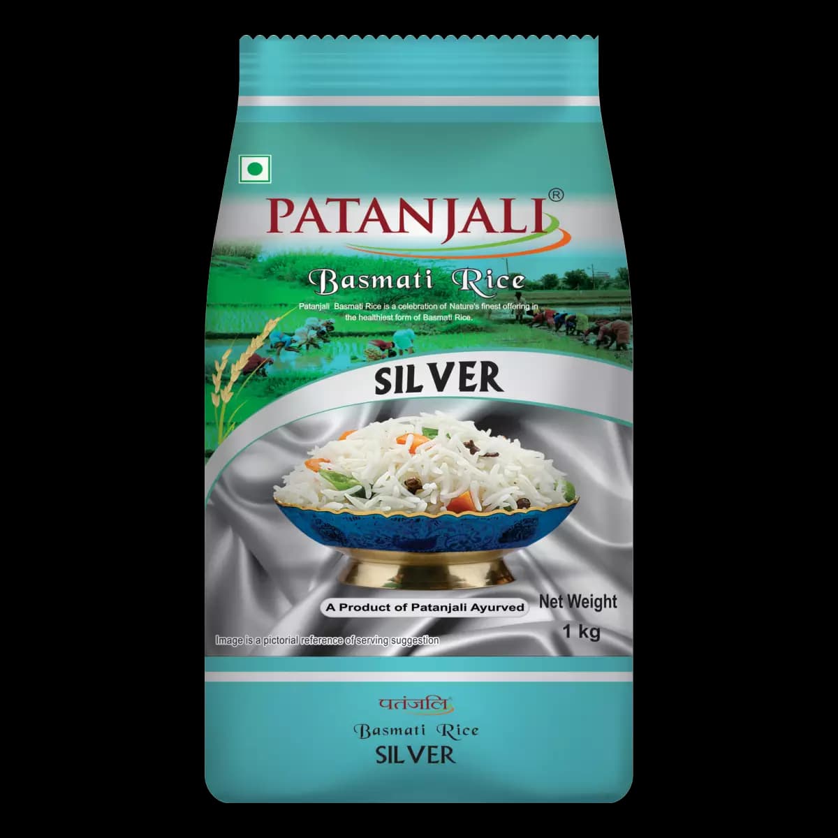 Patanjali Basmati Rice Silver, 1Kg-Main image
